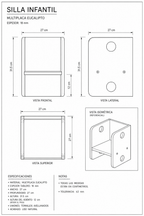 Silla Cubo Montessori Bebes