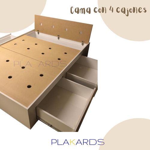 Cama con Cajones