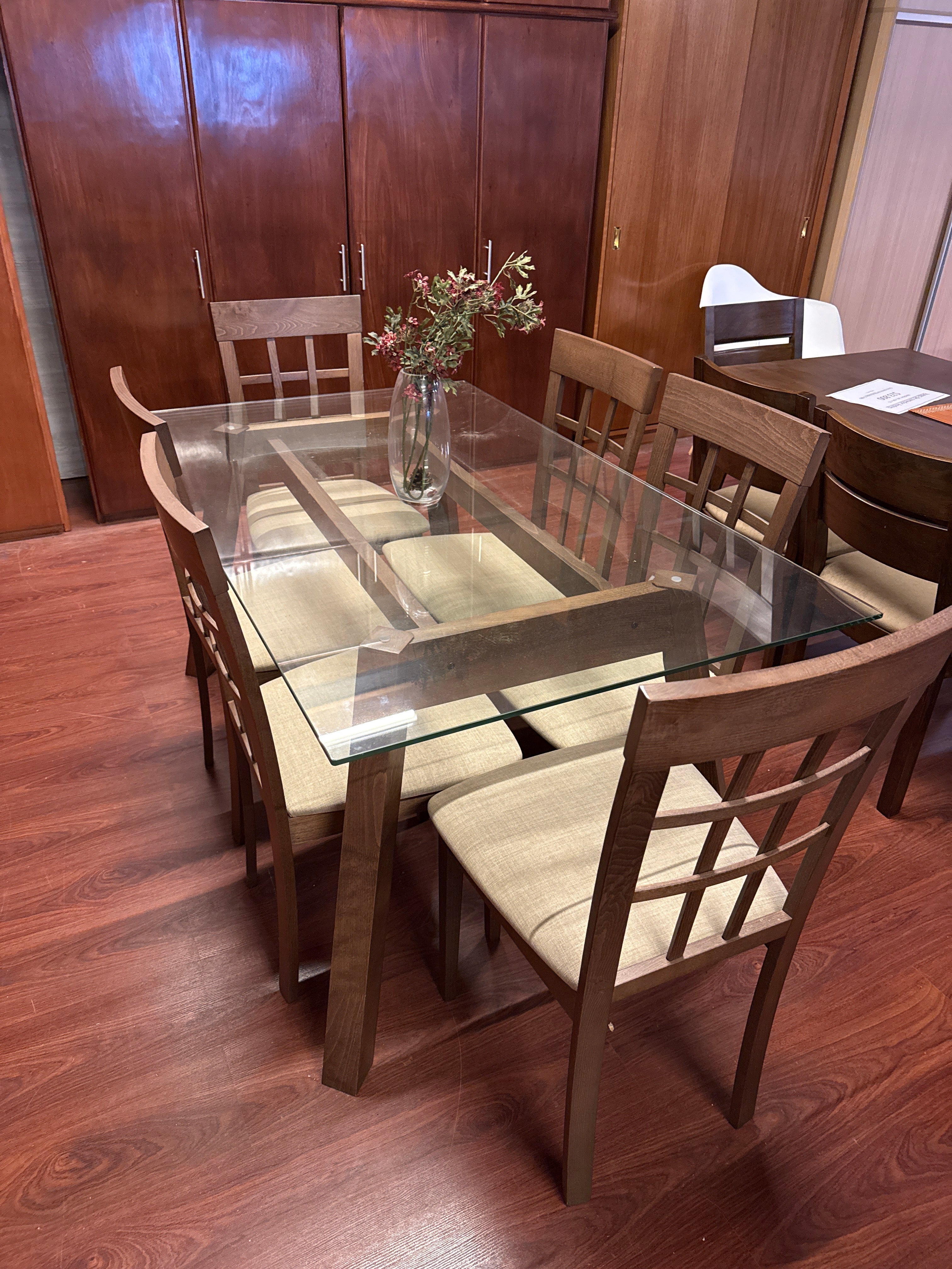 Juego de comedor VIDRIO (Stock)