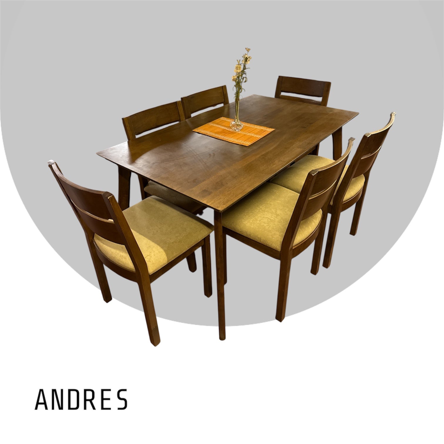 Juego de comedor ANDRÉS (Stock)